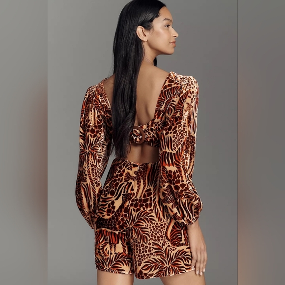 Farm Rio x Anthropologie Long Sleeved Printed Romper - Picture 4 of 4